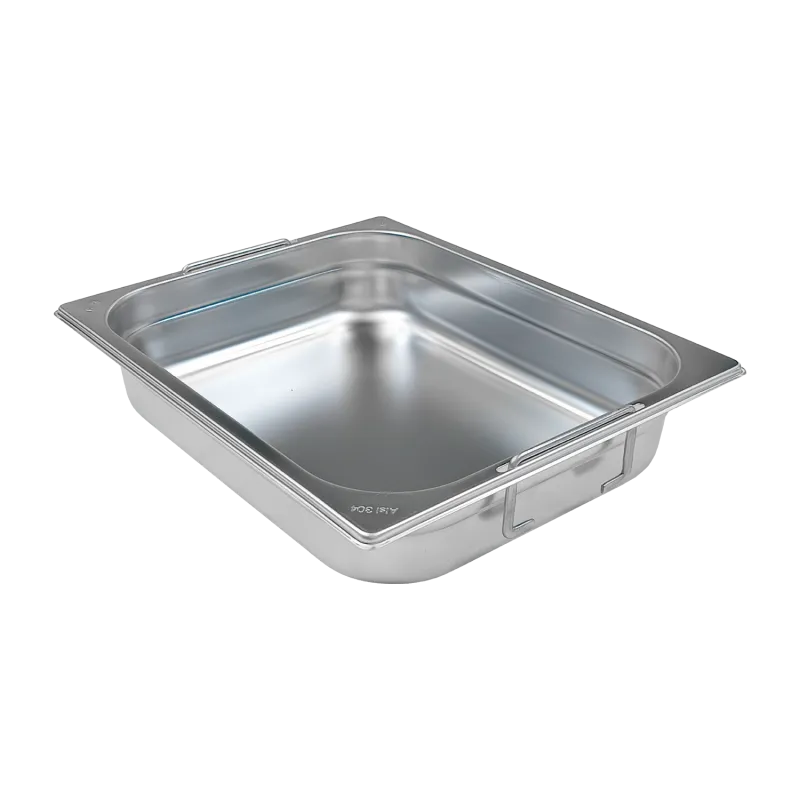Bac gastronorme GN 1/2 - 65 poignées escamontables en inox - GN 1/2 - 65 U - Redfox