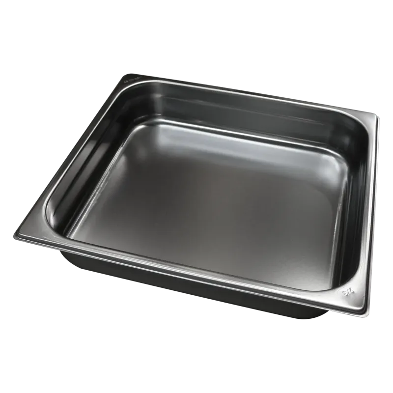 Bac gastronorme GN 2/1 - 100 poignées escamontables en inox - GN 2/1 - 100 U - Redfox