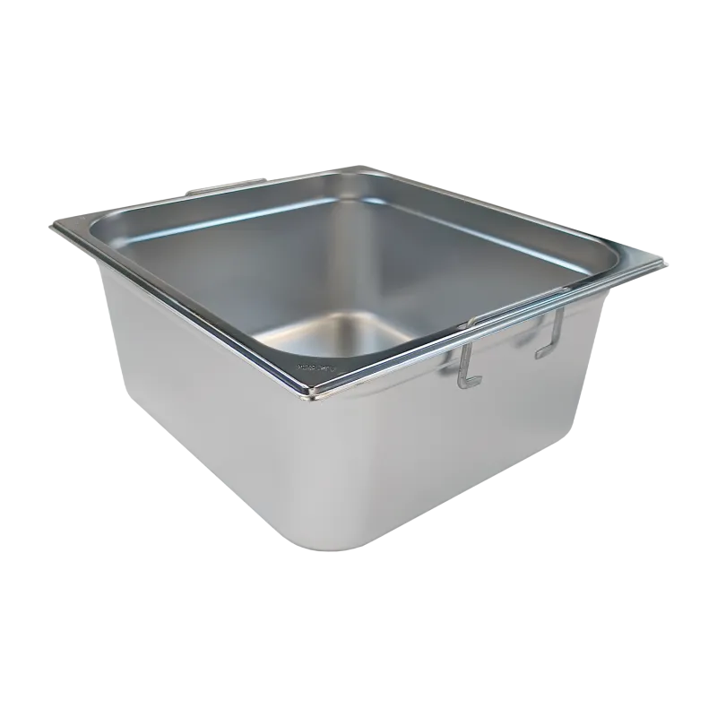 Bac gastronorme GN 2/3 - 150 poignées escamontables en inox - GN 2/3 - 150 U - Redfox