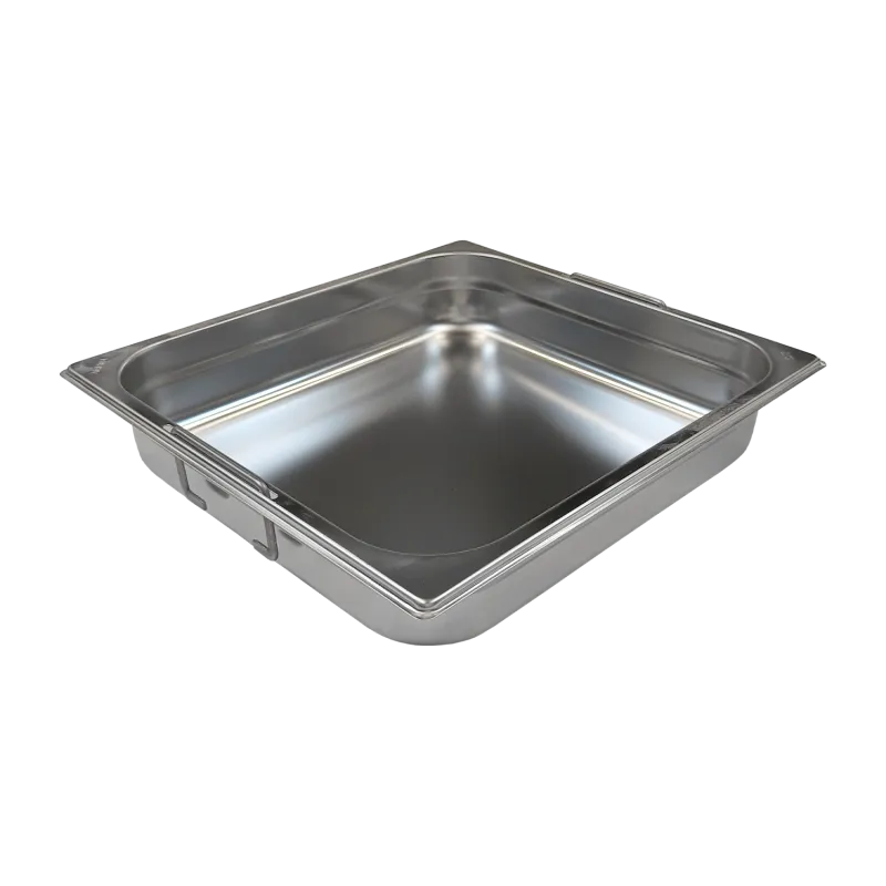 Bac gastronorme GN 2/3 - 65 poignées escamontables en inox - GN 2/3 - 65 U - Redfox