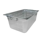 Bac gastronorme perforé GN 1/1 - 200 poignées escamontables en inox - GND 1/1 - 200 U - Redfox