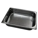 Bac gastronorme perforé GN 1/2 - 150 poignées escamontables en inox - GND 1/2 - 150 U - Redfox