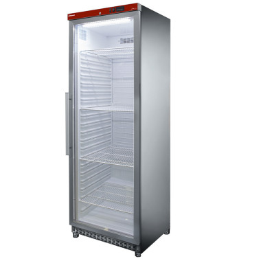 Armoire réfrigérée porte vitrée 400 l acier inox - Diamond