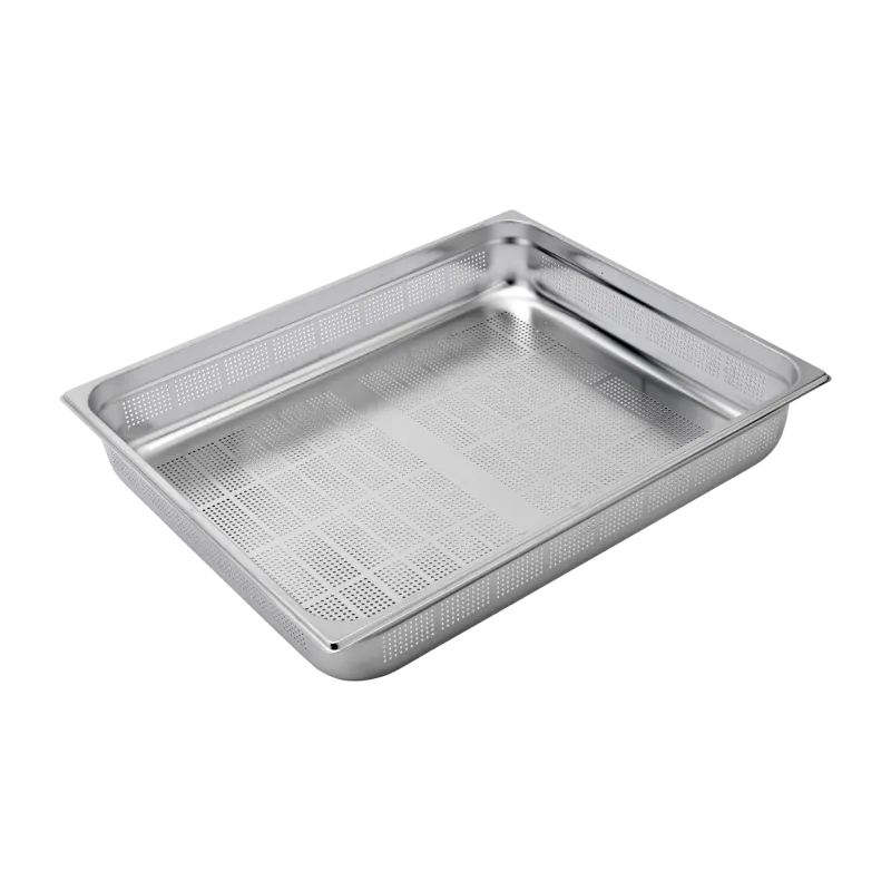 Bac gastronorme perforé GN 2/1 - 100 en inox - GND 2/1 - 100 - Redfox