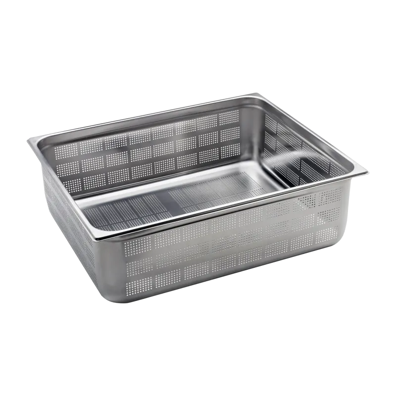 Bac gastronorme perforé GN 2/1 - 200 en inox - GND 2/1 - 200 - Redfox