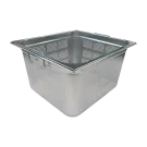 Bac gastronorme perforé GN 2/3 - 200 poignées escamontables en inox - GND 2/3 - 200 U - Redfox