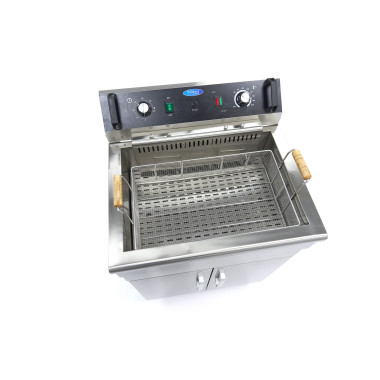 Friteuse - 30L - 1 panier - avec robinet de vidange et support - Maxima  au meilleur prix sur Restock CHR