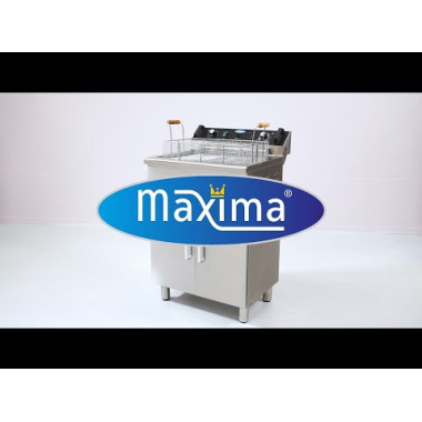 Friteuse - 30L - 1 panier - avec robinet de vidange et support - Maxima  au meilleur prix sur Restock CHR