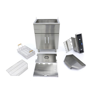 Friteuse à beignets sur meuble - Électrique - 35 litres - Robinet de vidange - 400V - Maxima  au meilleur prix sur Restock CHR