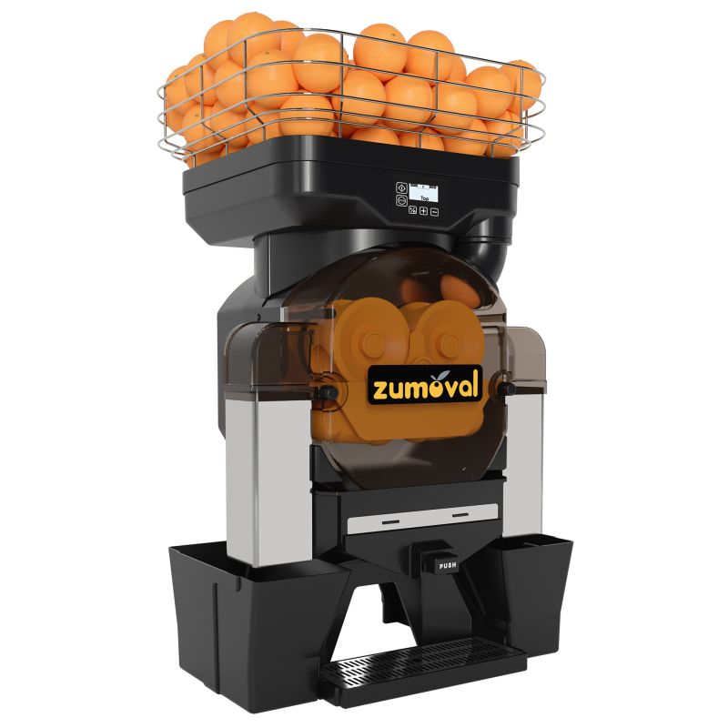Presse-agrumes professionnel TOP Noir - Automatique 28 fruits/min - Zumoval