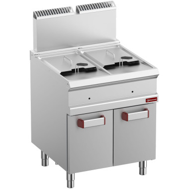 Friteuse gaz 2 x 14 litres sur armoire - Diamond  au meilleur prix sur Restock CHR