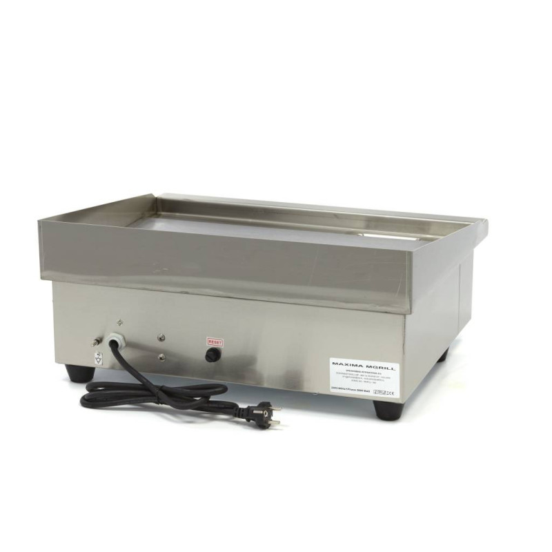 Plaque de Cuisson - Lisse - 55cm - incluant Bac de récupération - Maxima  au meilleur prix sur Restock CHR