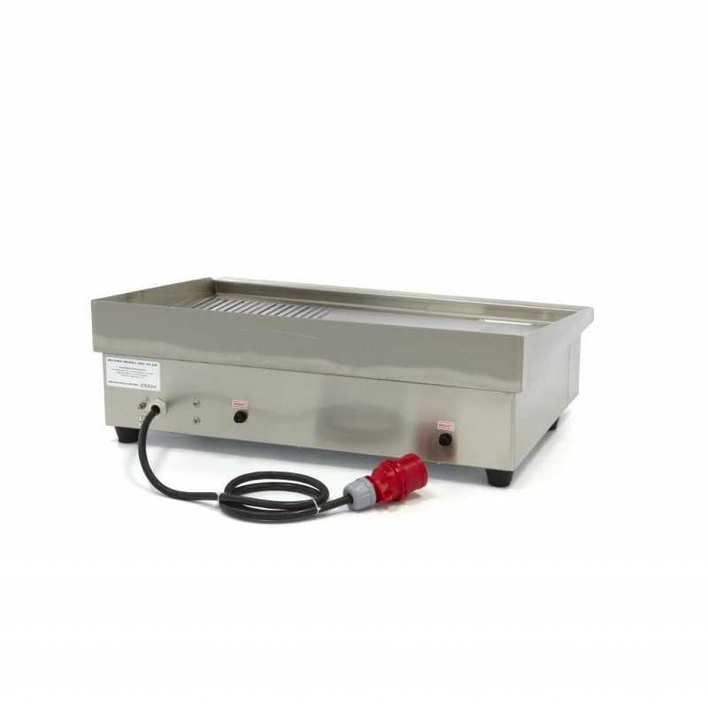 Plaque de cuisson - Demi-rainurée - 73 cm - avec bac de récupération - 400V - Maxima  au meilleur prix sur Restock CHR