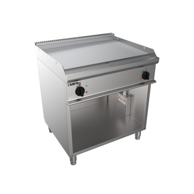 Plancha électrique double - Support ouvert - Plaque striée - Température 100/240°C - Saro  au meilleur prix sur Restock CHR