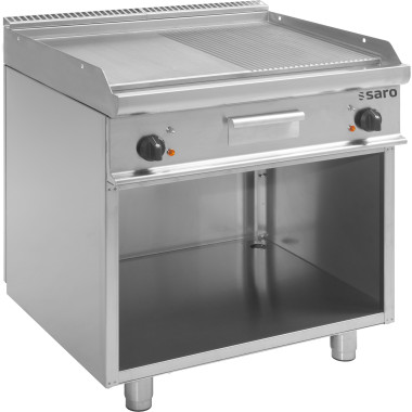 Plancha électrique - Support ouvert - Plaque mixte - Température 100/240°C - Saro  au meilleur prix sur Restock CHR