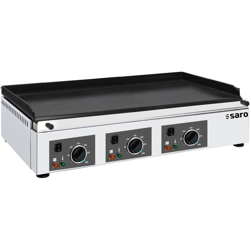 Plancha électrique GPK 800 - Plaque lisse céramique - Température 50/300°C - 6 kW - Saro  au meilleur prix sur Restock CHR