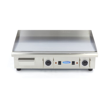 Plaque de cuisson - Chrome lisse - 73cm - avec bac de récupération - 400V - Maxima  au meilleur prix sur Restock CHR