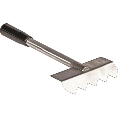 Grattoir pour grill pierre lavique rainuré - Combisteel
