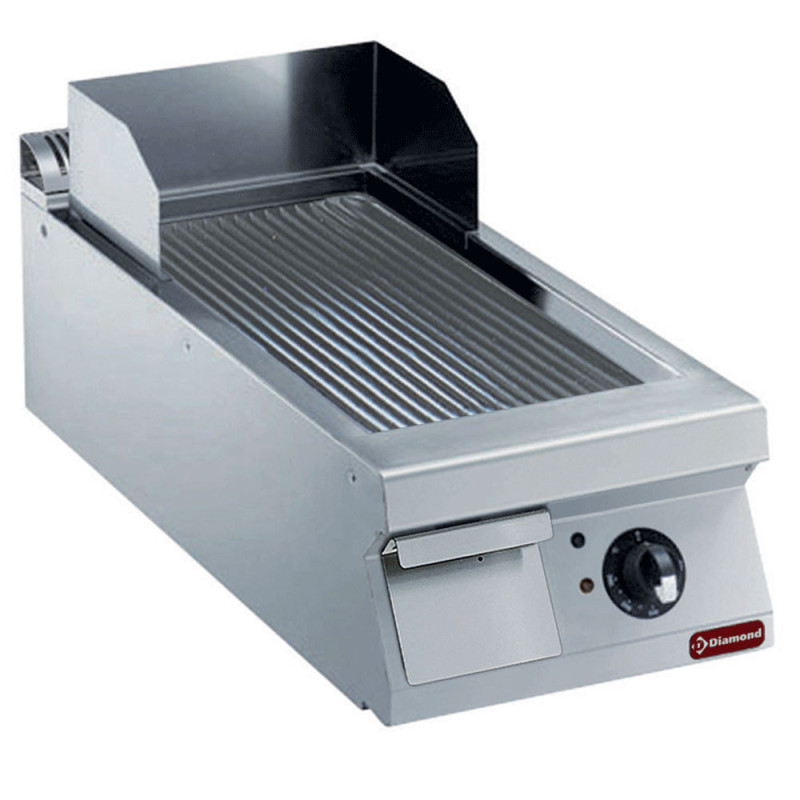 Plaque de cuisson électrique rainurée acier - Diamond  au meilleur prix sur Restock CHR