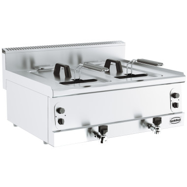 Friteuse a gaz 2 x 8 l largeur 800 mm - Combisteel