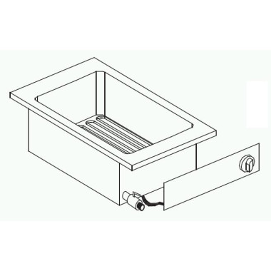Friteuse électrique 10 litres prof. 600 mm - Combisteel
