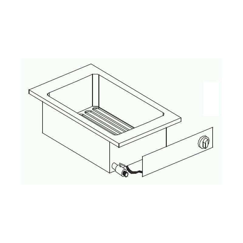 Friteuse électrique 10 litres prof. 600 mm - Combisteel