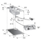 Friteuse électrique 10 litres prof. 600 mm - Combisteel