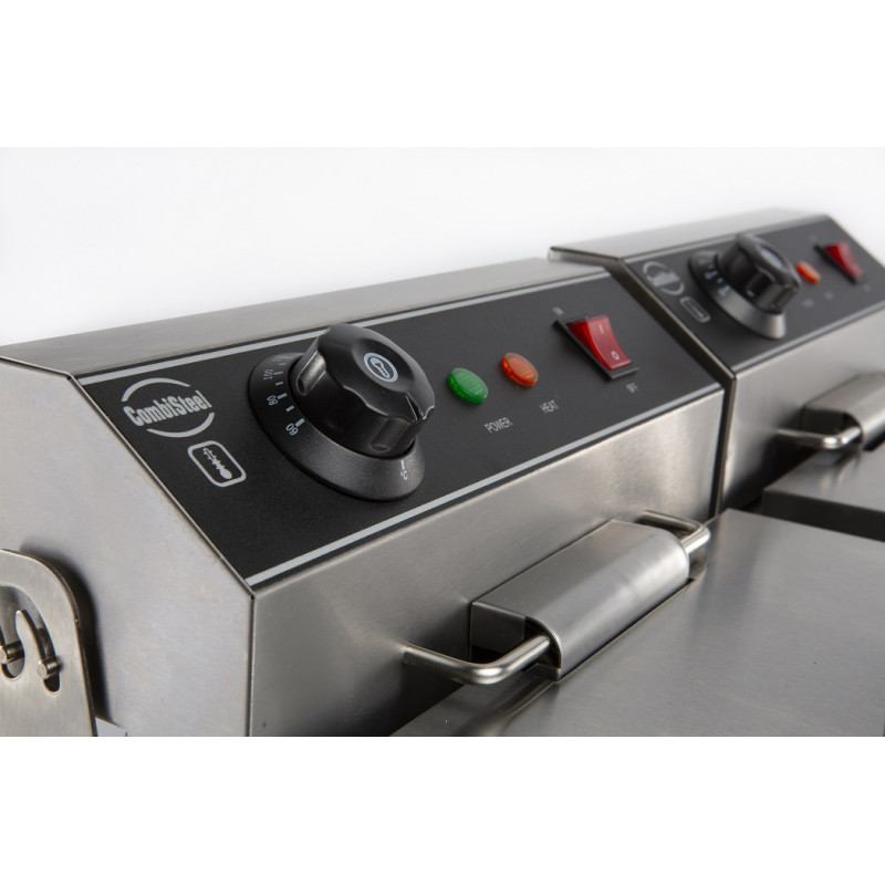 Friteuse posable électrique 2x8 litres - Combisteel