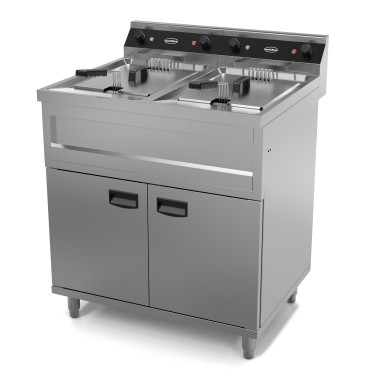 Friteuse professionnelle électrique - 24L - Double Bac - Combisteel