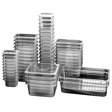GN récipient polycarbonate 1/4GN -H 100 mm - Combisteel