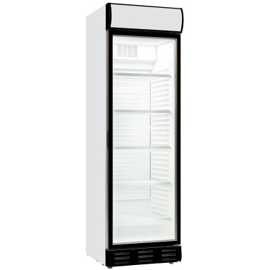 Réfrigérateur 1 porte en verre 382L LED statique avec ventilateur 217 bouteilles - Combisteel