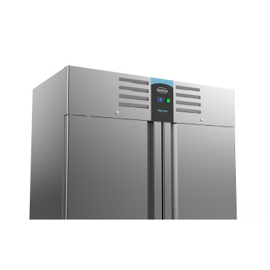 Réfrigérateur professionnel inox 1200L 2 portes LED refroidissement renforcé - Combisteel
