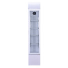 Frigo vitré étroit 105L - +1/+10°C - 4 grilles - LED - Blanc - Compact et verrouillable - Combisteel
