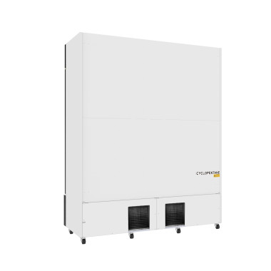 Réfrigérateur 3 portes en verre 1065L acier LED refroidissement statique 180kg - Combisteel