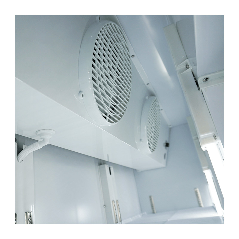 Réfrigérateur 3 portes en verre 1065L acier LED refroidissement statique 180kg - Combisteel