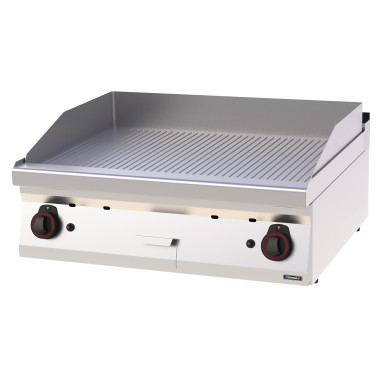Plaque à snacker gaz - Chrome rainuré - 80cm - 14000W - Casselin  au meilleur prix sur Restock CHR