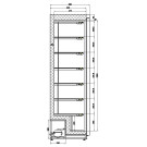 Congélateur 1 porte 340L statique blanc acier verrouillable réversible - Combisteel