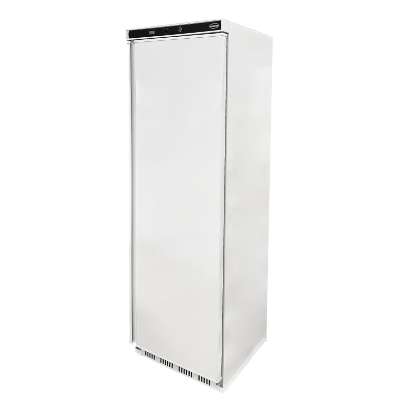 Congélateur 1 porte 340L statique blanc acier verrouillable réversible - Combisteel
