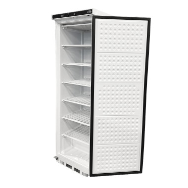 Congélateur 1 porte 340L statique blanc acier verrouillable réversible - Combisteel