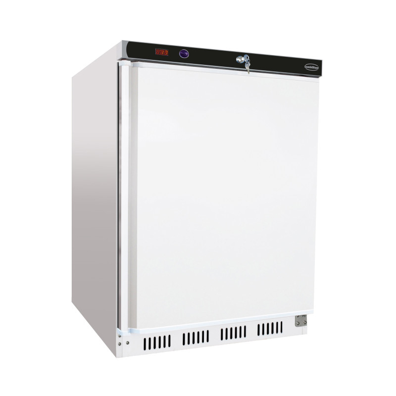 Congélateur Blanc 1 Porte HF200 129L Statique Verrouillable -18/-22°C Acier Peint - Combisteel