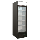 Congélateur 1 porte en verre 460L -18/-24°C LED acier noir verrouillable 1 porte droite - Combisteel