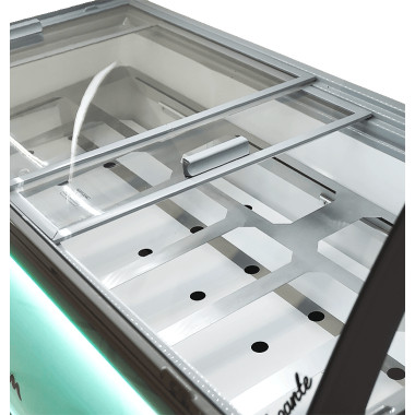 Vitrine à crème glacée 10x5 litres - Combisteel