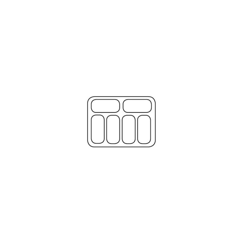Vitrine à crème glacée 6 x 5 litres - Combisteel