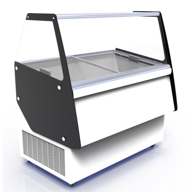 Vitrine à crème glacée 13 x 5 litres - Combisteel