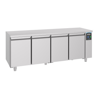 Table réfrigérée prof 700 mm 4 portes excl. moteur - Combisteel