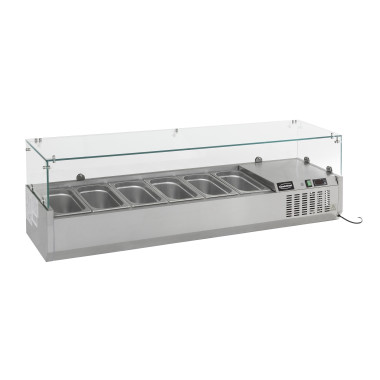 Puits réfrigéré 1/3 GN x 4 en inox pour CHR - Combisteel