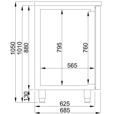 Refroidisseur de bière 2 portes acier inox - Combisteel