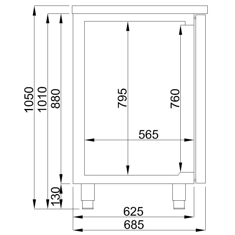 Refroidisseur de bière inox 2 portes - Combisteel
