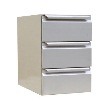 Bloc de tiroirs pour table hauteur 900 - 400x630x590 mm - Combisteel
