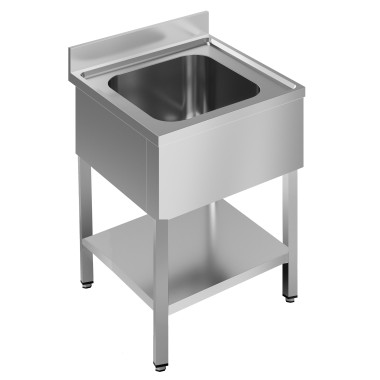 Bloc évier étagère démontable 700X700 - Combisteel